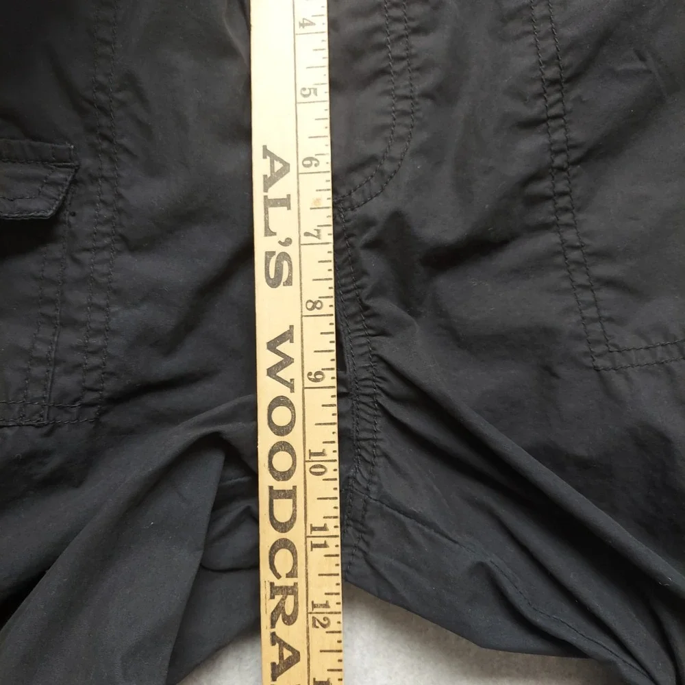 Aeropostale Parachute Cargo Pants Women XS Black Y2K Gorpcore Utility Streetwear